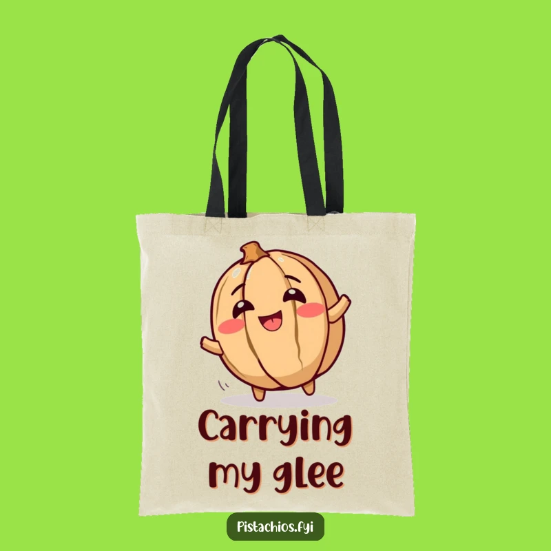 Funny Walnut Tote Bag: Giggling Joy, Hilarious Nutty Accessory Gift