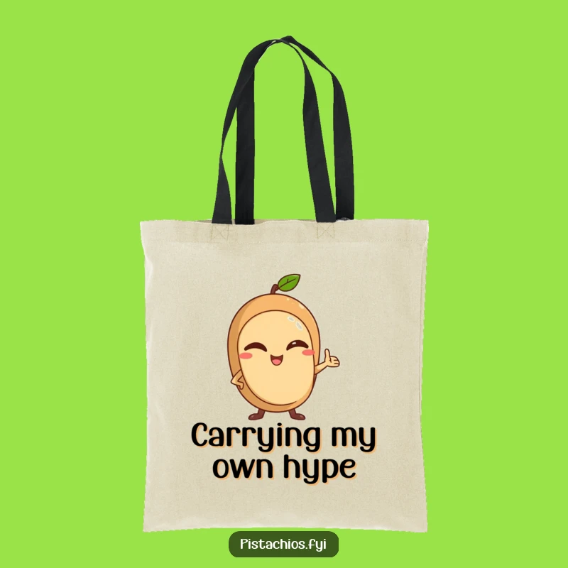 Funny Winking Nut Tote Bag: Carry Your Confidence, Chic & Humorous