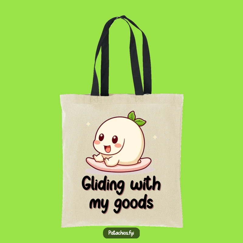 Funny Sliding Pistachio Tote Bag: Carry Your Fun, A Hilarious Accessory