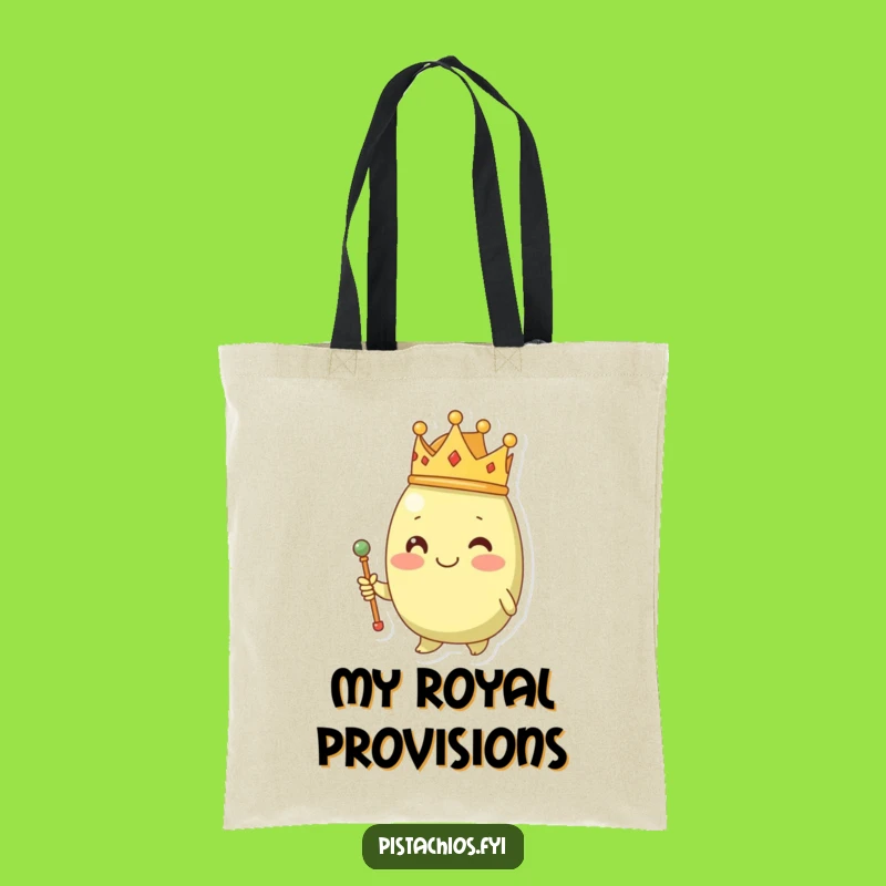 Funny Royal Pistachio Tote Bag: Carry Your Kingdom, A Majestic Funny Gift